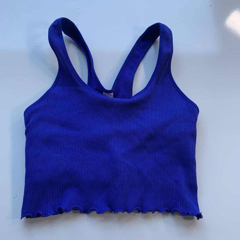 Yogalicious Women's Seamless Bra Blue Size M